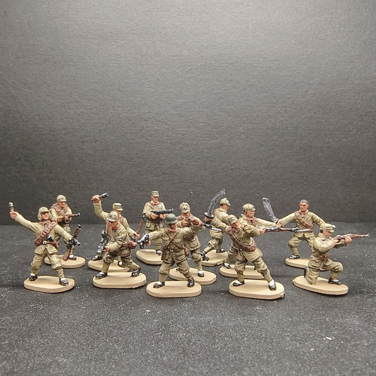 1/72 12Pcs World War II Chinese Army Soldier Model