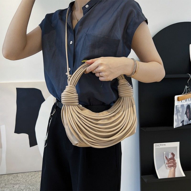 Unique Tassel Handbag Woven Purse Shoulder Bag Messenger Bags Polyester Knitting