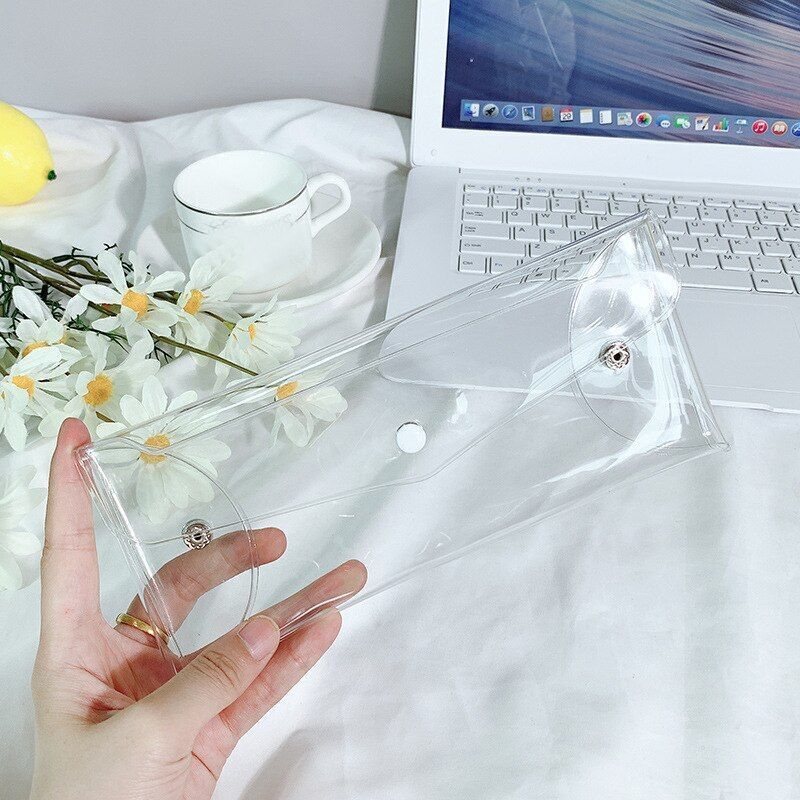 PVC Transparent Cosmetic Bag Makeup Storage Purse Organizer Wash Traveling Purse