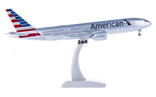 1:200 32CM Hogan American BOEING 777-200 Passenger Airplane ABS Plastic Model