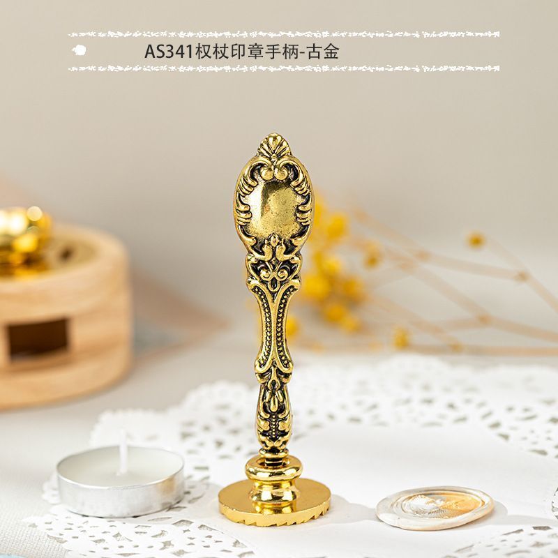 Wax Sealing Stamps Metal Retro Magic College Roman Column Handle DIY Card Making