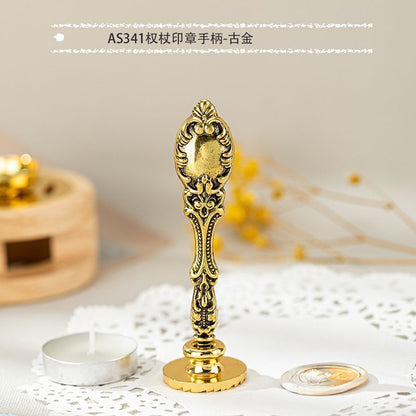 Wax Sealing Stamps Metal Retro Magic College Roman Column Handle DIY Card Making