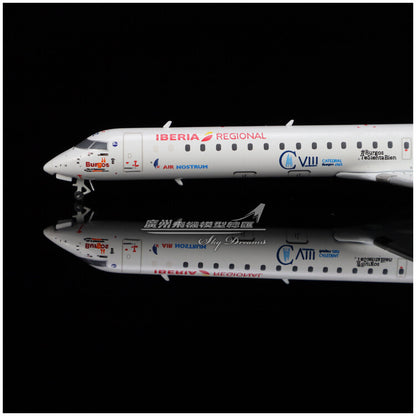 1:400 JC Wings Iberia Bombardier CRJ1000 Passenger Airplane Diecast Model