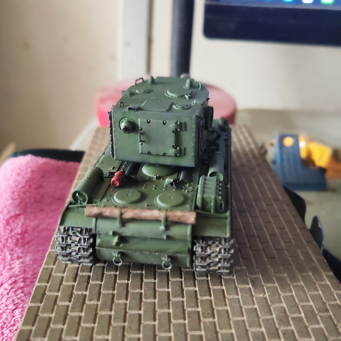 3D Printed 1/72 Soviet Kv2 Tank Finished Product