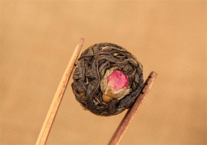 Handmade Puer Tea Raw Pu er Rose Herbal Tea 500g Chinese Old Tree Mini Pu'er Cha