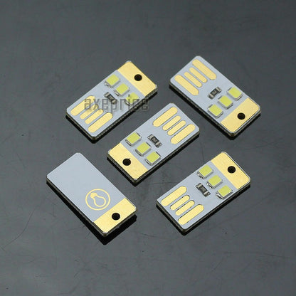 2Pack Super Mini 3-LED USB Tiny Night Light PC Laptop Pocket Lamp Color Random G