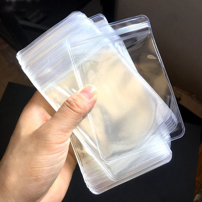 Pack of 50 PVC Plastic Bag 8x15cm Display Storage Watch Pouch Case