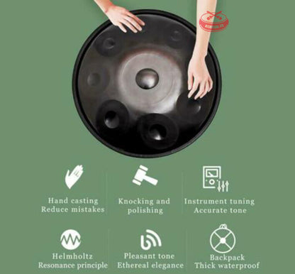 D Minor 10 Notes New Steel Hand Drum Harmonic Handpan