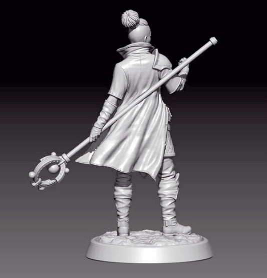 1/18 resin figure model Fantasy Female Warrior 3D Printing unassembled unpainted