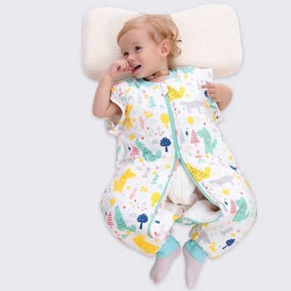 Cotton Sleeping Bag Long Sleeve Split Leg Baby Cloth Fit 0~6 Year Baby