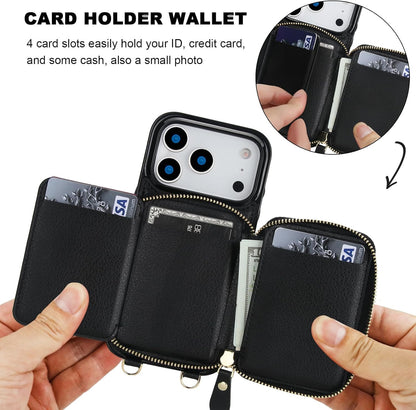 for Magsafe Crossbody Wallet Case Compatible with Iphone 17 Pro, RFID Blocking P