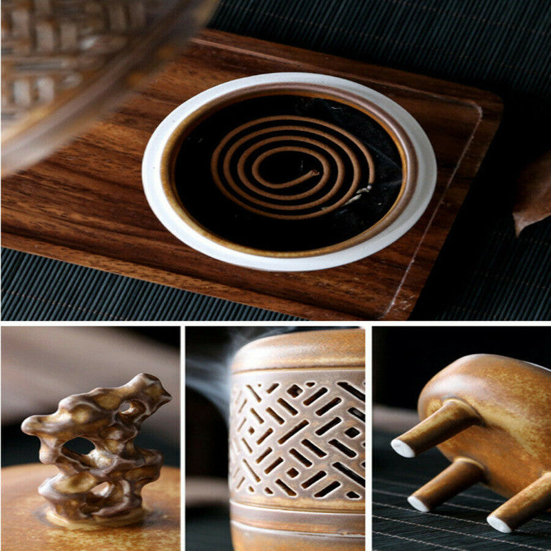 Chinese Ceramic Incense Burner Sandalwood Incense Burner Tea Ceremony Zen Censer