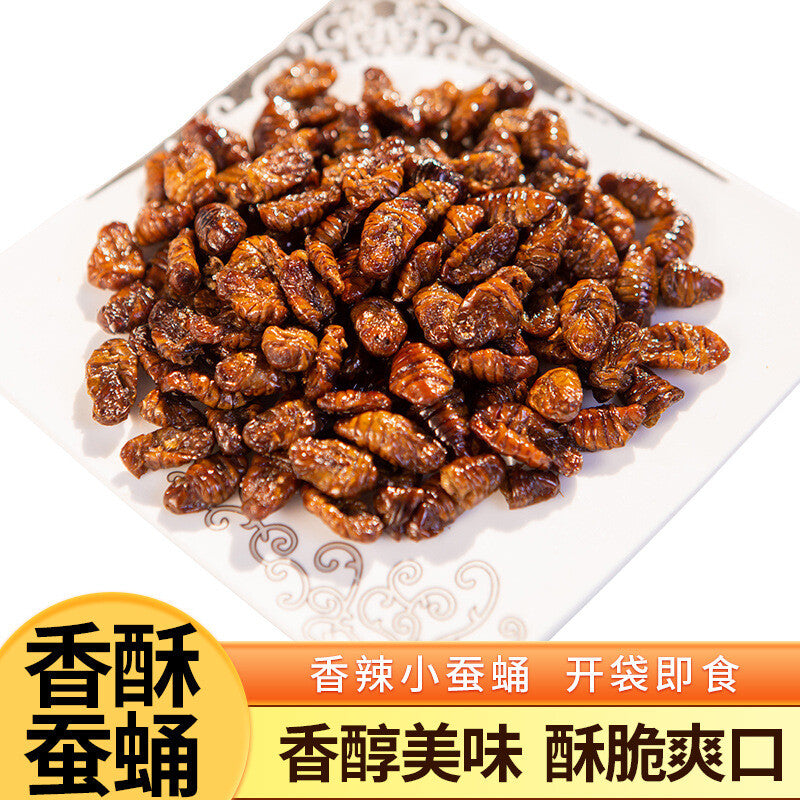 Ready-to-Eat Shandong Specialty Snack Spicy Crispy Silkworm Chrysalis