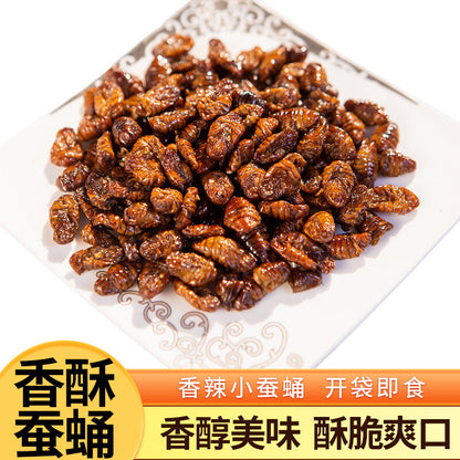 Ready-to-Eat Shandong Specialty Snack Spicy Crispy Silkworm Chrysalis