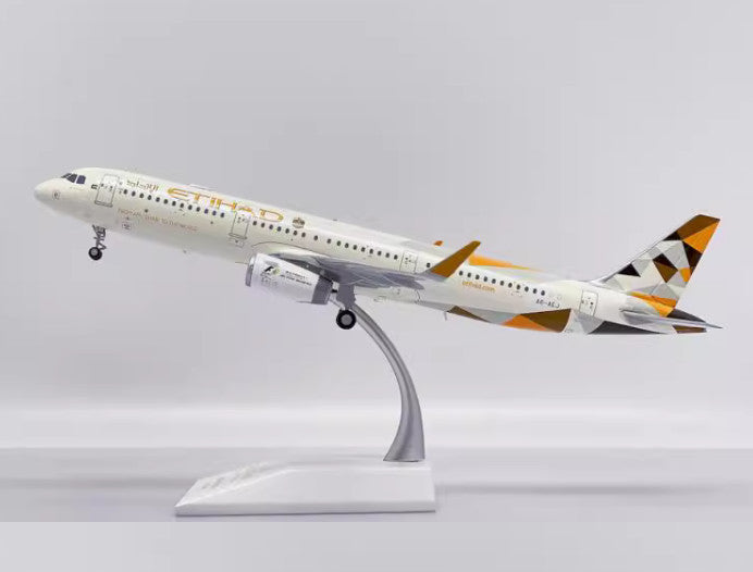 1:200 JC Wings ETIHAD AIRBUS A321 Passenger Airplane Diecast Aircraft Model
