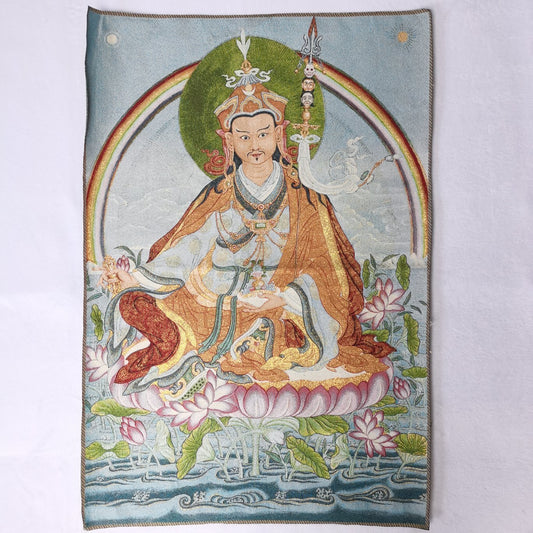 36" Tibet Tibetan Cloth Silk Guru Rinpoche Padmasambhava Tangka Thangka Mural 21