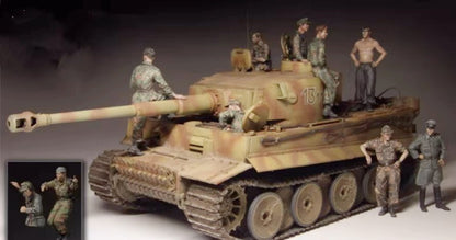 1/35 resin figure model 10 German tank soldiers unassembled unpainted