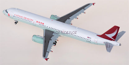 for JC Wings for Cathay Dragon for Airbus A321 B-HTG 1:400 plane Pre-built Model