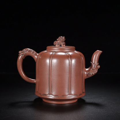 Chinese Yixing Zisha Clay Handmade Exquisite Teapot （龙狮 【底款】徐汉棠）