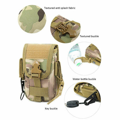 Outdoor Camouflage Bag Waist Belt Pouch Sports Hunting Multifunctional Tactical