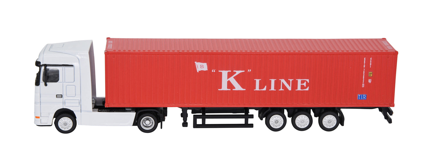 1:87 40GP Metal Shipping Container Truck Model Toy Home Office Decor Gift