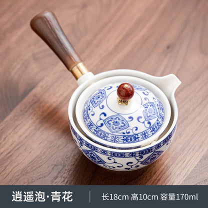 Swing Tea Artifact Lazy Kung Fu Tea Set Portable Xiaoyao Teapot Teaware Kitchen