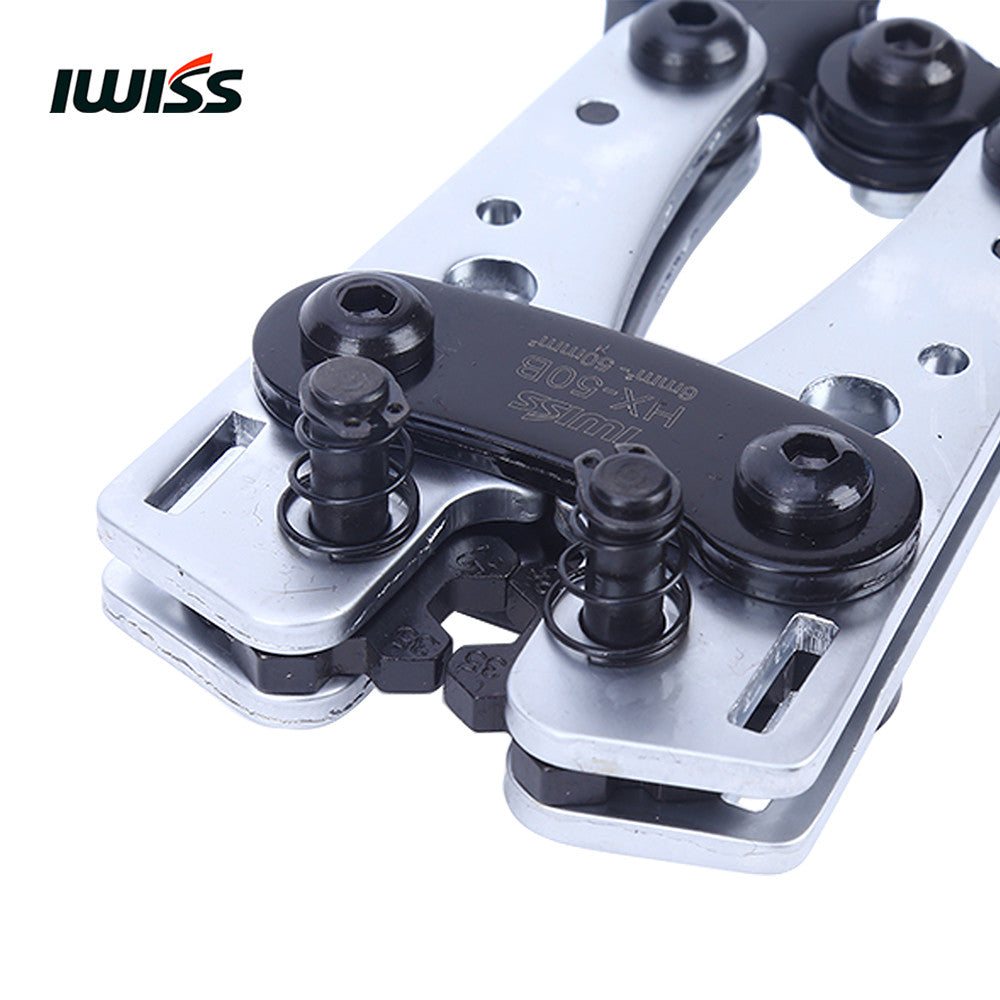 IWISS HX-50B 6-50mm² Wire Terminal Cable Lug Crimper Cu/Al Terminal Ratchet