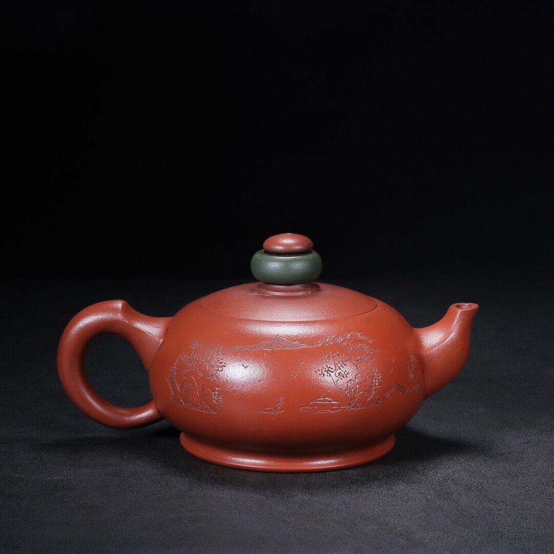 Chinese Yixing Zisha Clay Handmade Exquisite Teapot fortune turns