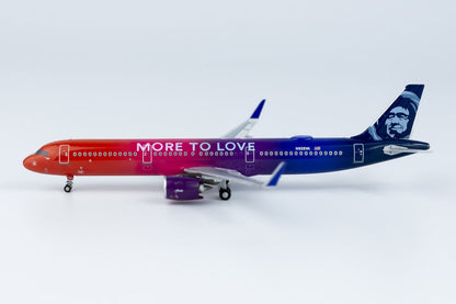 1:400 NG Model Alaska Airlines AIRBUS A321neo Passenger Airplane Diecast Model