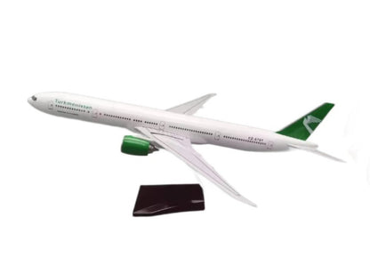 1:157 47CM Turkmenistan BOEING 777-300ER Airplane Landing Gear Resin Plane Model