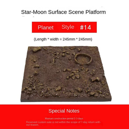 Platform Moon Model Moon Planet Landscape Finished Scene Display Props