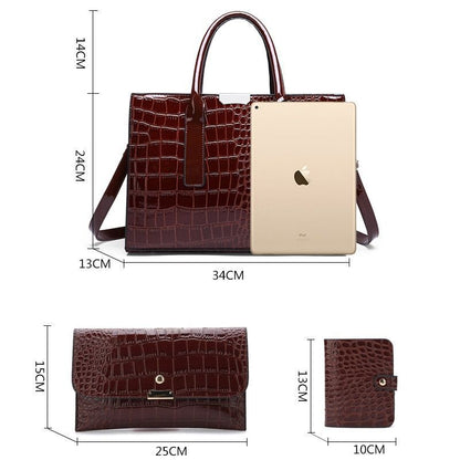 Luxury Bags Crocodile Pattern Shoulder Bag Synthetic Leather Woman Bag Accessory