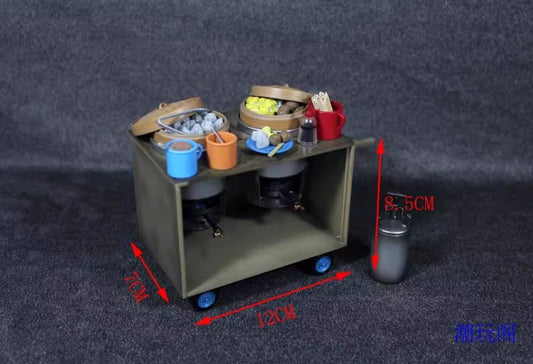1/12 Model Set Chinese Cuisine Shaomai Barbecue 15012
