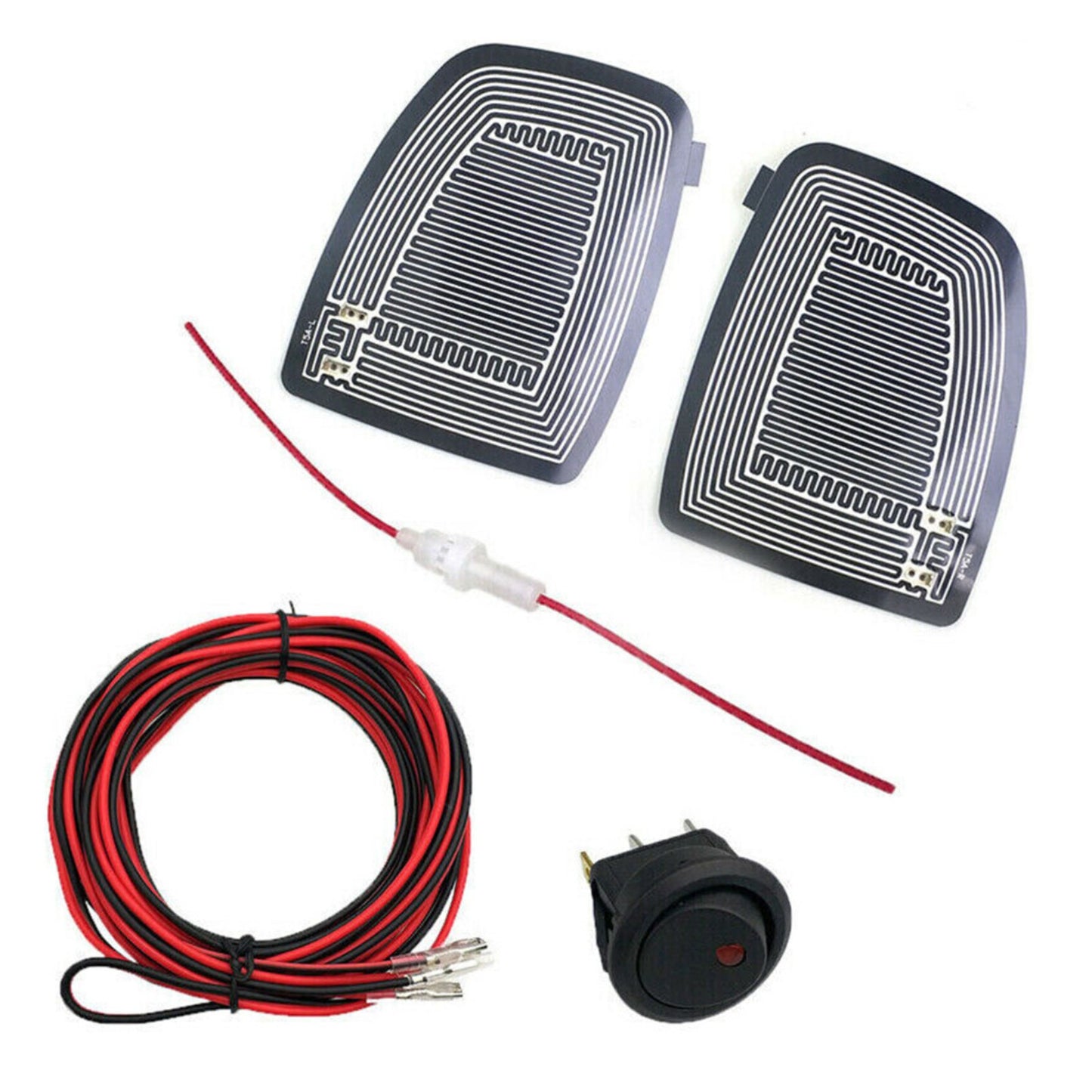 12V Car Rearview Mirror Heating Demister Side Glass Warm Heated Defogger Pad Mat