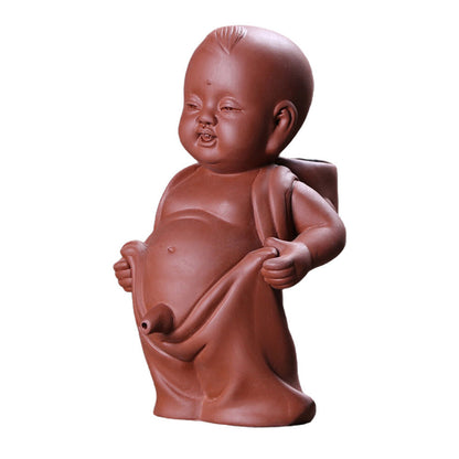 Tea Pet Culture Monk Ornaments Play Table Top Decor Desk Miniture Decoration