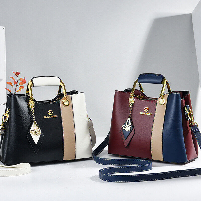 Women Lady Crossbody PU Leather Messenger Bag Shoulder Handbag Purse Tote Bag