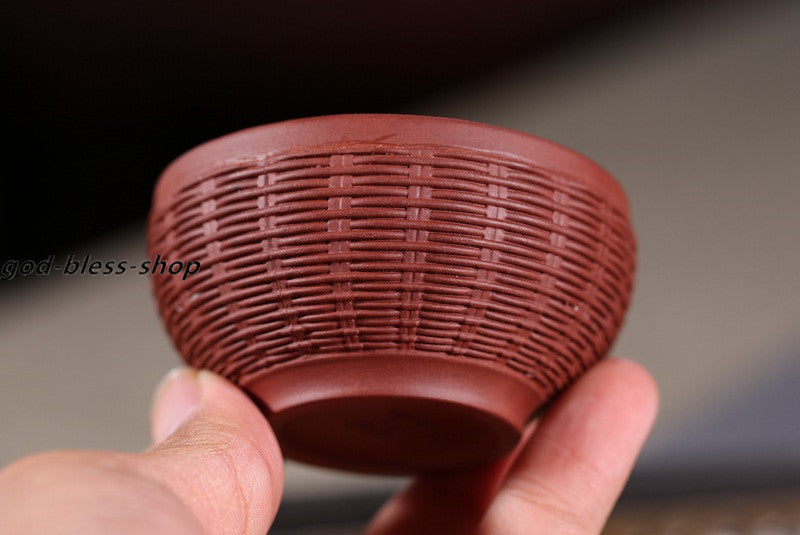 Chinese Yixing Zisha Tea Cup Marked 70ml Kungfu Cup Original Ore Handmade Cups