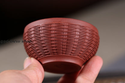 Chinese Yixing Zisha Tea Cup Marked 70ml Kungfu Cup Original Ore Handmade Cups