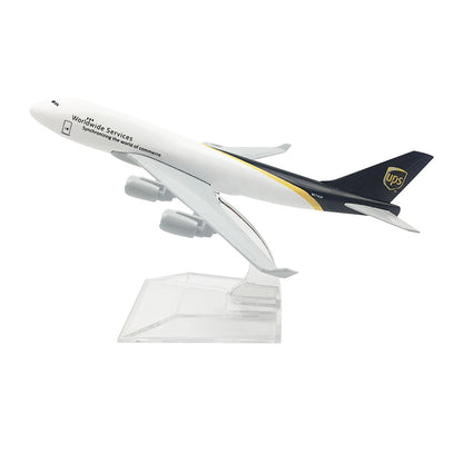 1:400 16cm B747 Air UPS Freighter Metal Airplane Plane Diecast Model With Stand