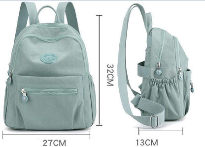 Women Waterproof Nylon Backpack Shoulder Bag Multi-functional Travel School Bags