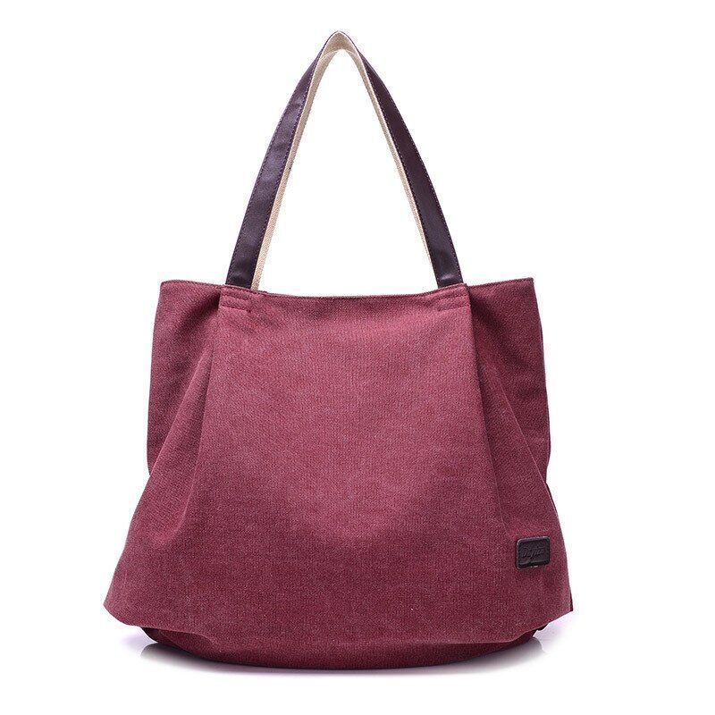 Leisure Canvas Bag Large Capacity Purse Fashion Versatile Handbag Bags Polyester