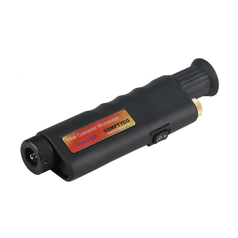 AUA-2400 Handheld 400X Optical Fiber Inspection Microscope 2.5mm 1.25mm Adapter