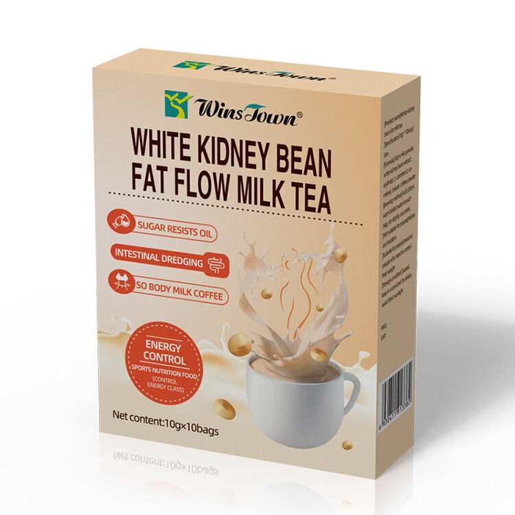 Slimming Tea Weight Loss White Kidney Beanfat Flow Milk Tea 10g*10 bags