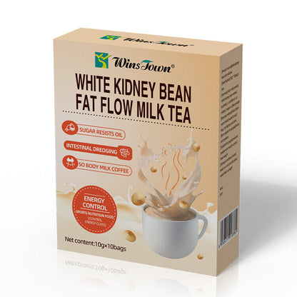 Slimming Tea Weight Loss White Kidney Beanfat Flow Milk Tea 10g*10 bags