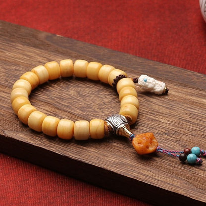 Tibetan Bead Bracelet Mala Beads Prayer Jewelry Unisex Hand String