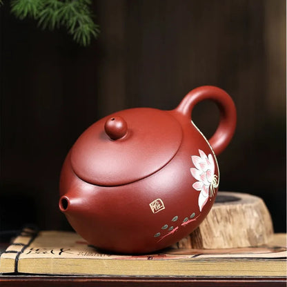 Yixing Purple Clay Tea Kettle Handmade Filter Teapot Chinese Zisha Puer Tea Set