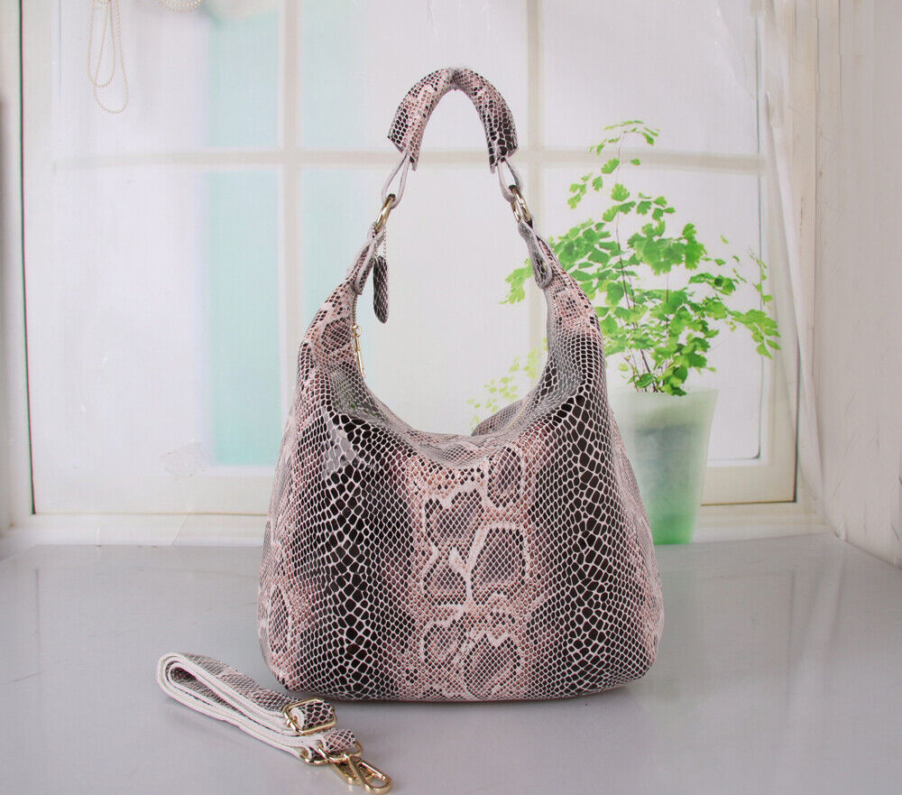 100% Genuine Leather Shiny Shoulder Bags Big Bag Handbags Women