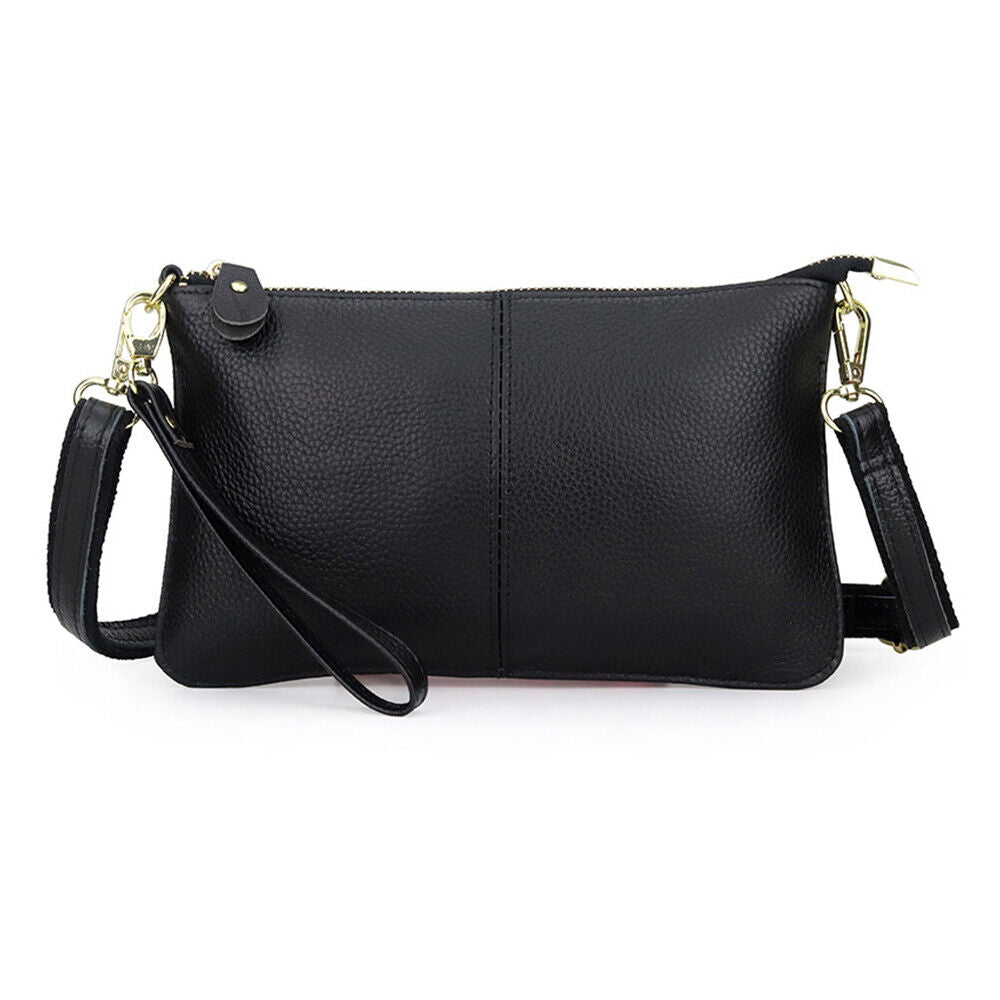 Womens Genuine Leather Clutch Messenger Handbag Crossbody Shoulder Bag Purse US