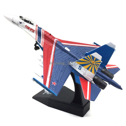 1/100 SU-35 Super Flanker 2014 Russian Air Force Plane Diecast Airplane Model