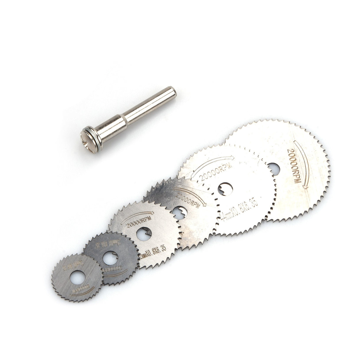 6Pcs Mini HSS Circular Saw Disc Blade Rotary Cutter For Metal Cut Tool Set A